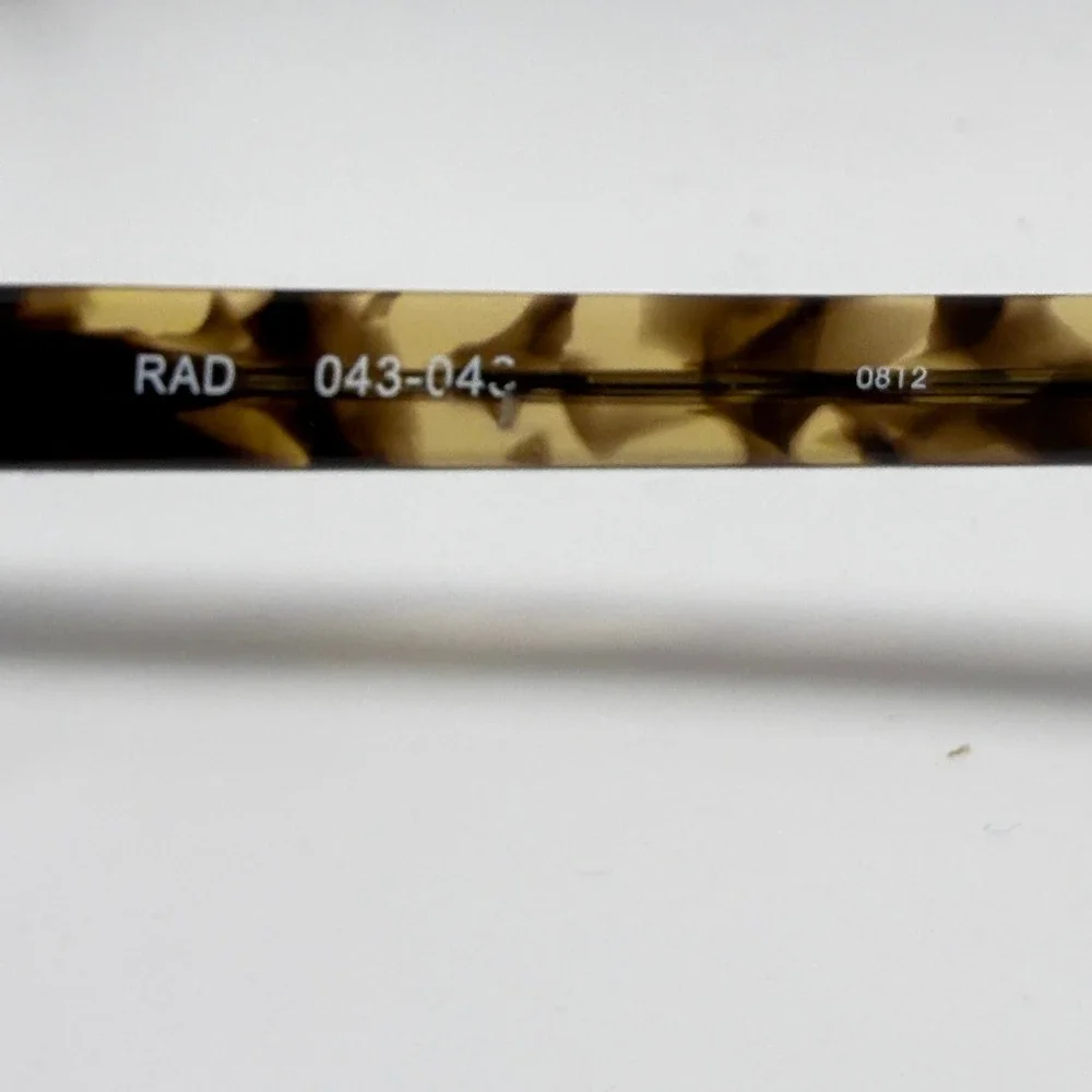 Fiction by l.a. Eyeworks RAD 043-043 Tortoise Shell Eyeglasses Frames‎ 0812